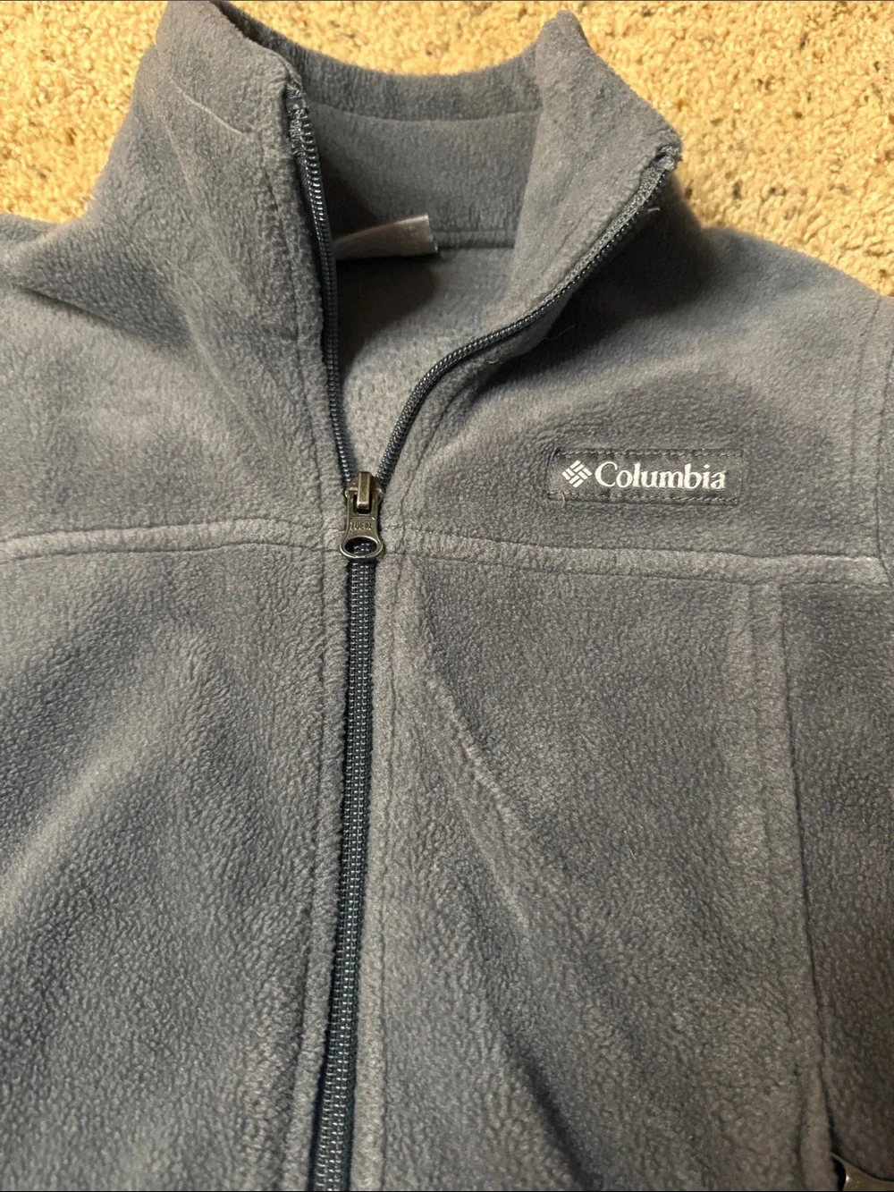 Columbia Kids Gray Full-Zip Fleece Jacket